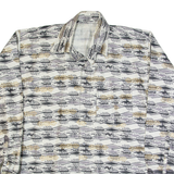 Mens Shirt White Striped Long Sleeve XL