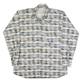 Mens Shirt White Striped Long Sleeve XL