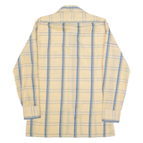 TREMOLO Mens Shirt Beige 90s Striped Long Sleeve M