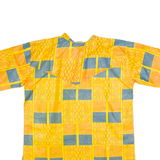 Tunic Mens Shirt Yellow Crazy Pattern M
