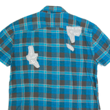 DIESEL Mens Shirt Blue Check XL