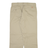 DICKIES 874 Workwear Mens Trousers Beige Regular Straight W36 L32