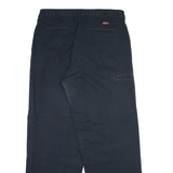 DICKIES Mens Trousers Black Relaxed Straight W34 L32