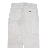 DICKIES Carpenter Mens Trousers Grey Regular Straight W34 L29