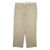 DICKIES 874 Workwear Mens Trousers Beige Regular Straight W38 L29