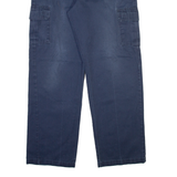 DICKIES Cargo Mens Trousers Blue Relaxed Straight W38 L34