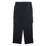 DICKIES Cargo Mens Trousers Black Relaxed Straight W30 L30