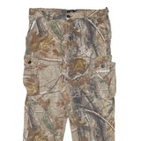 REDHEAD Cargo Mens Trousers Beige Relaxed Straight W36 L30