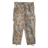 REDHEAD Cargo Mens Trousers Beige Relaxed Straight W36 L30