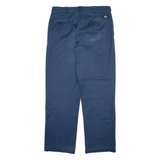 DICKIES Mens Trousers Blue Regular Straight W34 L31