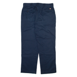 DICKIES Mens Trousers Blue Regular Straight W36 L30