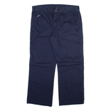 DICKIES Mens Trousers Blue Regular Straight W36 L28