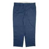 DICKIES Mens Trousers Blue Regular Straight W42 L29