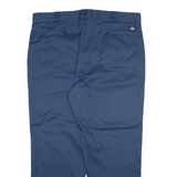 DICKIES Mens Trousers Blue Regular Straight W42 L29