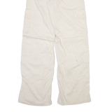 AMERICAN EAGLE Womens Trousers Cream Regular Wide-Leg W27 L31