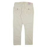TRUE RELIGION Mens Trousers Cream Slim Tapered W34 L29