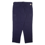 CARHARTT Cargo Mens Trousers Blue Relaxed Tapered W38 L30