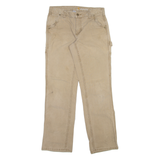 CARHARTT Carpenter Womens Trousers Beige Regular Straight W28 L30