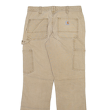 CARHARTT Carpenter Womens Trousers Beige Regular Straight W28 L30