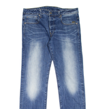 G-STAR Mens Jeans Blue Regular Straight Stone Wash W32 L34