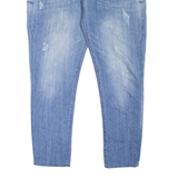 BRIOX Mens Jeans Blue Slim Tapered Stone Wash W40 L32