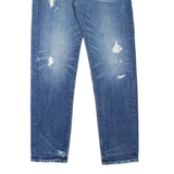 G-STAR Distressed Mens Jeans Blue Regular Tapered Stone Wash W32 L31