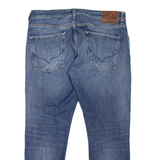 PEPE JEANS Stanley Distressed Mens Jeans Blue Tapered Stone Wash W33 L26