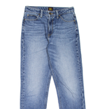 LEE Womens Jeans Blue Regular Mom Stone Wash W26 L31