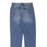LEE Womens Jeans Blue Regular Mom Stone Wash W26 L31