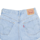 LEVI'S 501 Cut Off Turn Up Womens Denim Shorts Blue S W27
