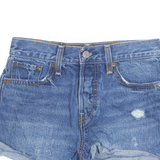 LEVI'S Cut Off Womens Denim Shorts Blue XS W26