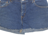LEVI'S Cut Off Turn Up 550 Womens Denim Shorts Blue S W28