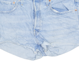 LEVI'S Cut Off 501 Womens Denim Shorts Blue M W32