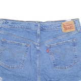 LEVI'S Cut Off 501 Womens Denim Shorts Blue M W34
