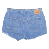 LEVI'S Cut Off 501 Womens Denim Shorts Blue M W34