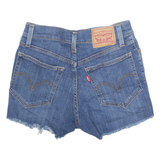LEVI'S Cut Off High Rise Womens Denim Shorts Blue XS W25