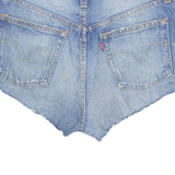 LEVI'S Cut Off Premium E 501 Womens Denim Shorts Blue S W28