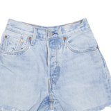LEVI'S Cut Off 501 Womens Denim Shorts Blue XXS W24