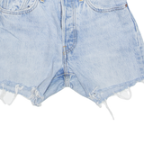 LEVI'S Cut Off 501 Womens Denim Shorts Blue XXS W24