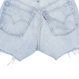 LEVI'S Cut Off 501 Womens Denim Shorts Blue XXS W24