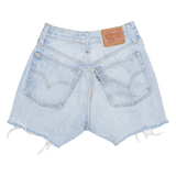LEVI'S Cut Off 501 Womens Denim Shorts Blue XXS W24