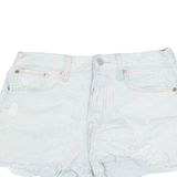 LEVI'S Cut Off Womens Denim Shorts Blue S W28