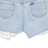 LEE Cut Off Womens Denim Shorts Blue L W36
