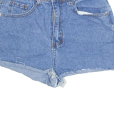Cut Off Womens Denim Shorts Blue S W26