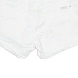 7 FOR ALL MANKIND Turn Up Womens Denim Shorts White M W30