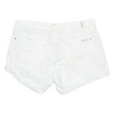 7 FOR ALL MANKIND Turn Up Womens Denim Shorts White M W30