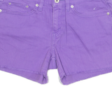 LEVI'S Cut Off Womens Denim Shorts Purple M W31
