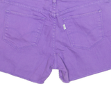 LEVI'S Cut Off Womens Denim Shorts Purple M W31