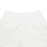 EASY WEAR High Waist Womens Denim Shorts White M W30