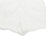 EASY WEAR High Waist Womens Denim Shorts White M W30